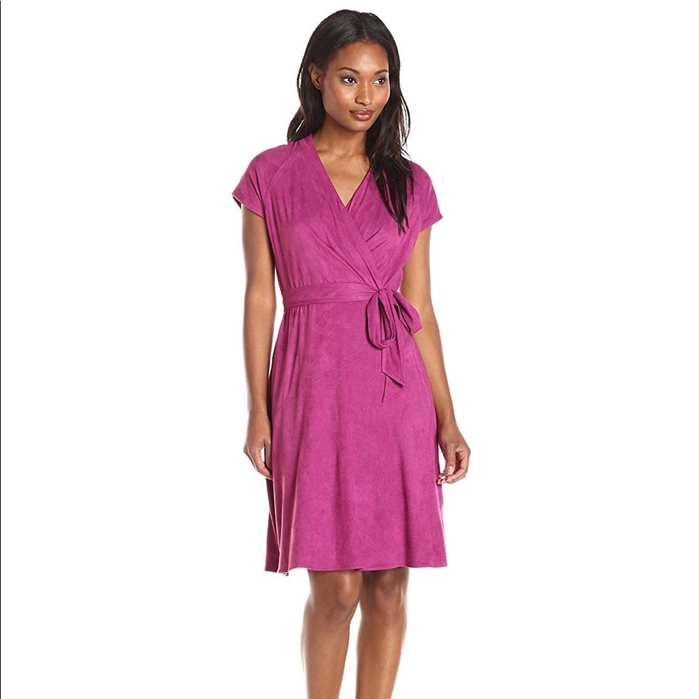 Ellen Tracy Berry Cap Sleeve Wrap Dress - Sz 6